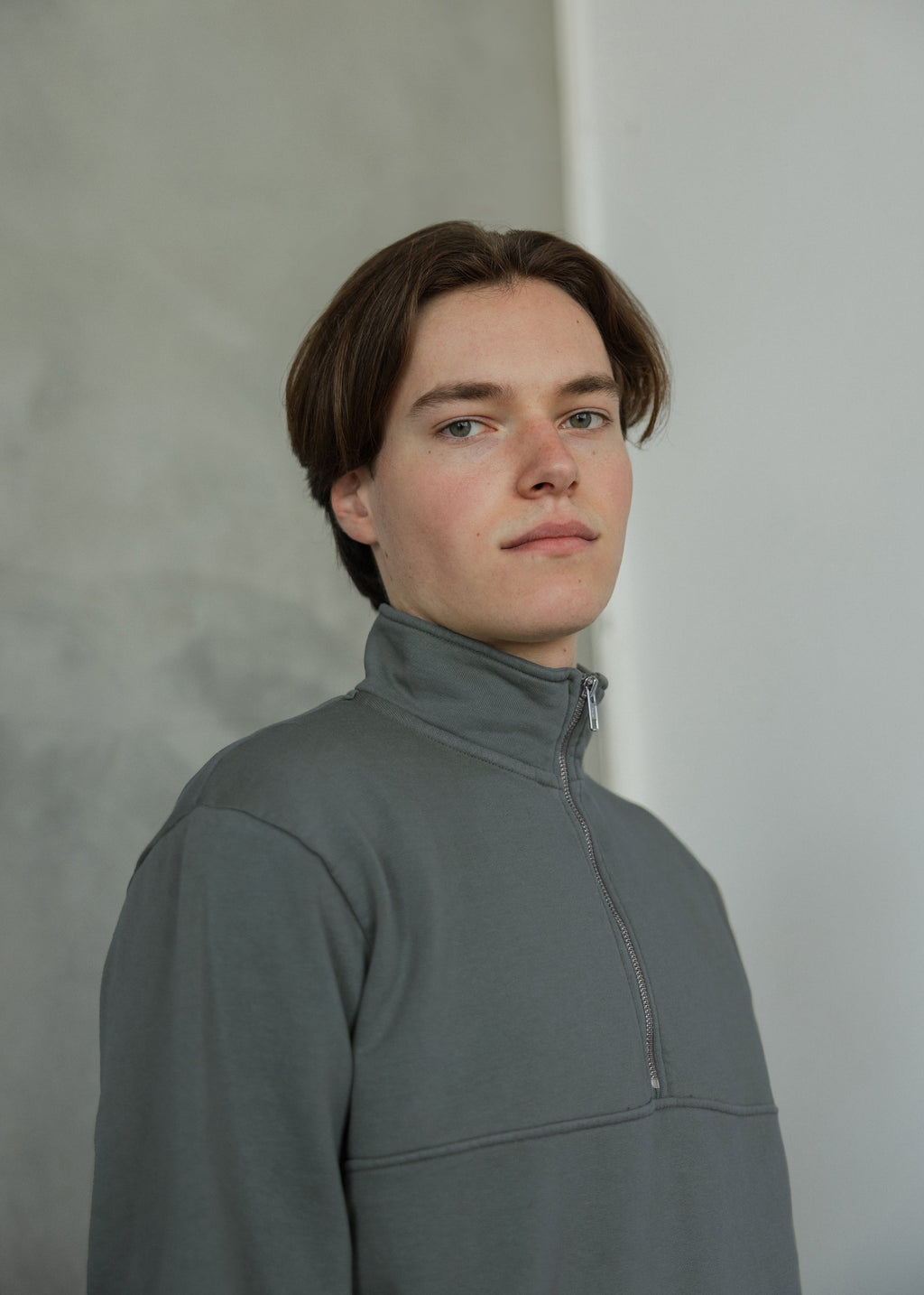 Sudadera algodón orgánico con cremallera