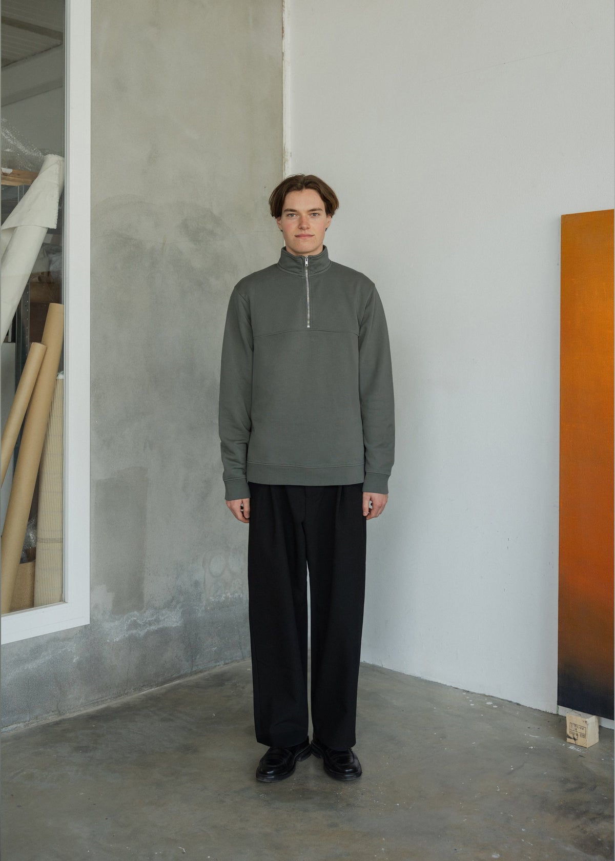 Sudadera algodón orgánico con cremallera