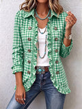 Encarna | Chaqueta de cuadros vichy con volantes
