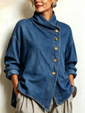 Elena | Chaqueta Vaquera Oversize Asimétrica