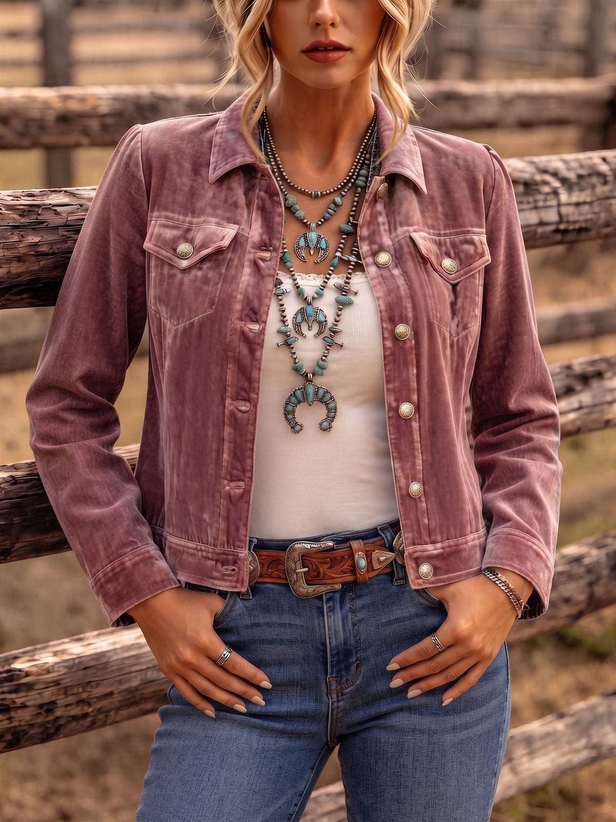 Diana | Chaqueta de terciopelo boho de inspiración vintage