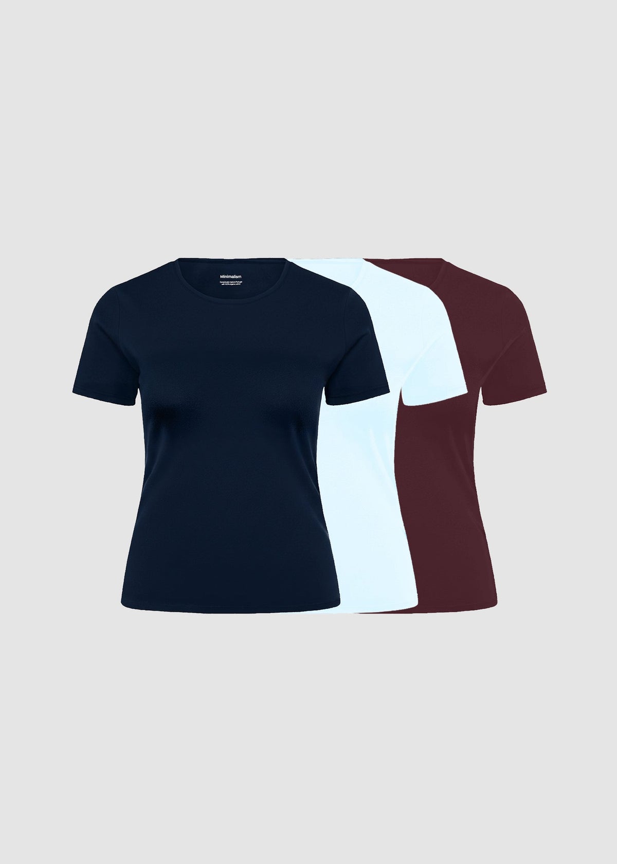 Camiseta algodón orgánico Mujer | Pack 3 uds
