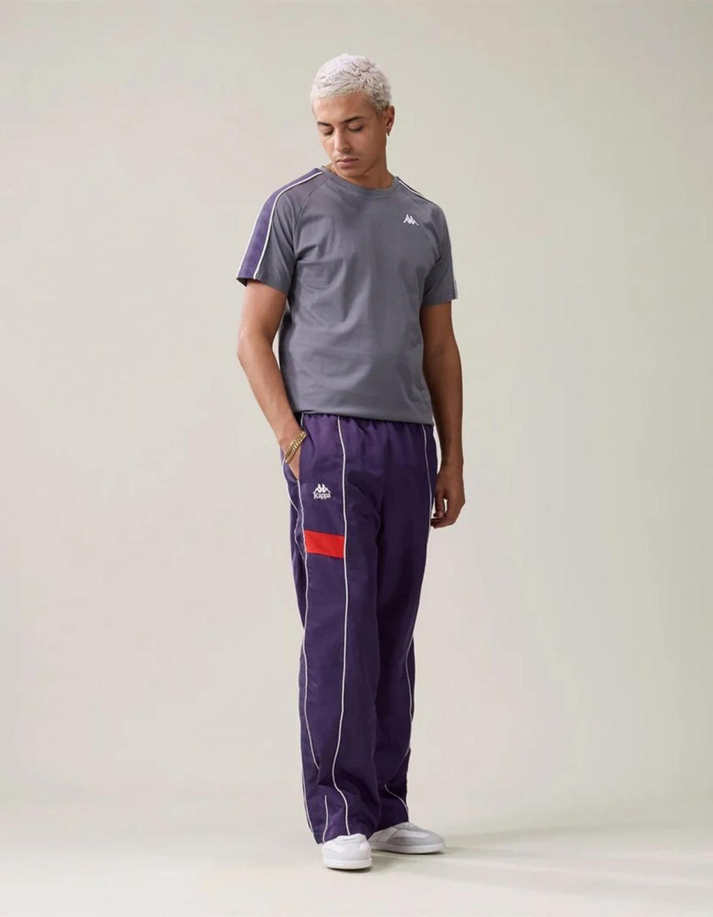 Pantalón KAPPA OSWIN - Violet Anil/Red Md Coral