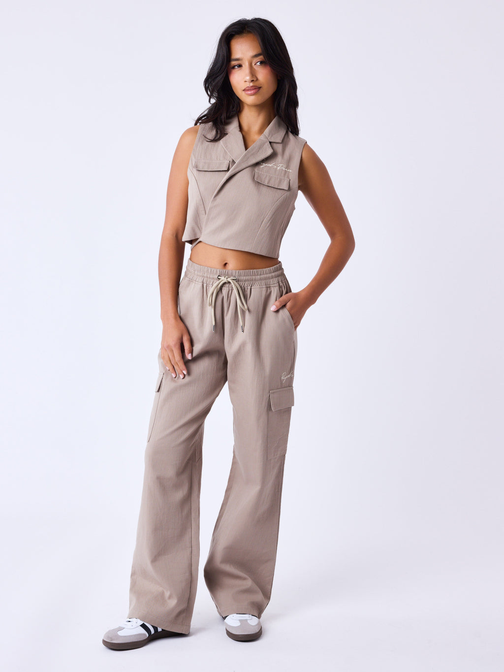 Pantalón de Traje Taupe
