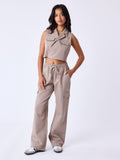Pantalón de Traje Taupe