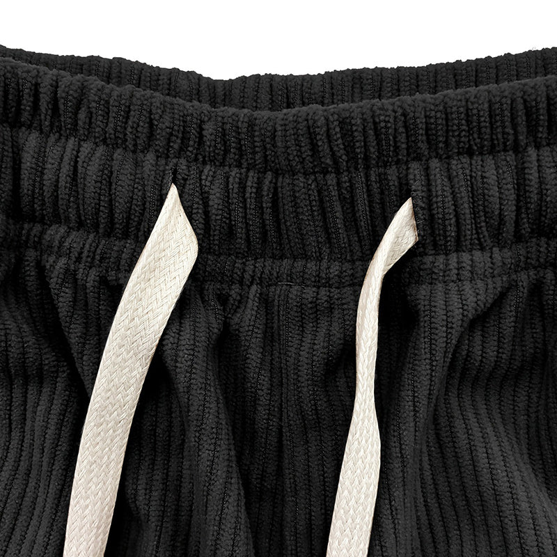 Pantalones acanalados de pierna ancha
