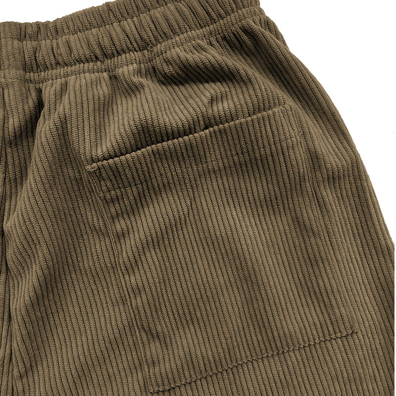 Pantalones acanalados de pierna ancha