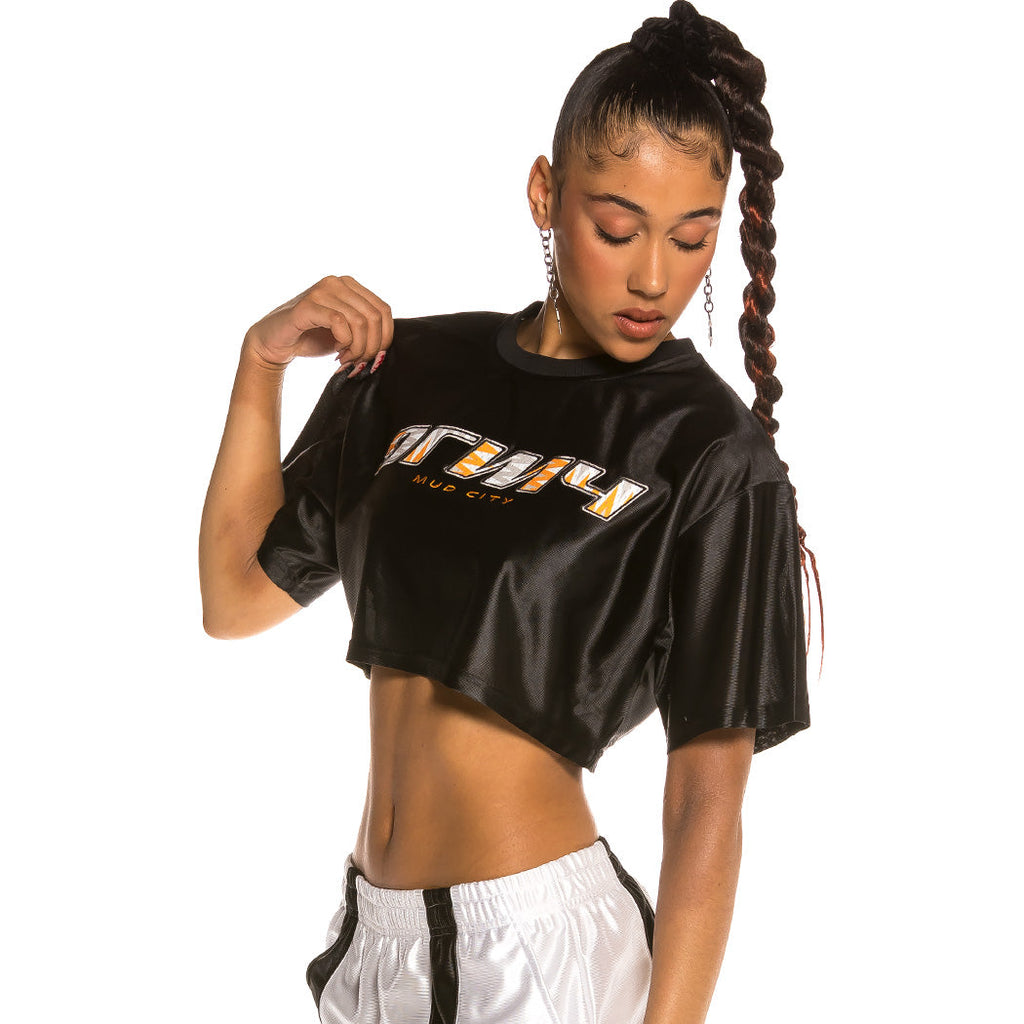 Camiseta Grimey Chica Acknowledge Crop Top Negra