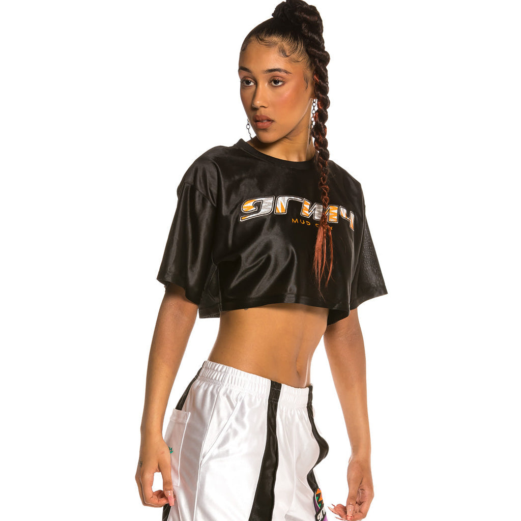 Camiseta Grimey Chica Acknowledge Crop Top Negra