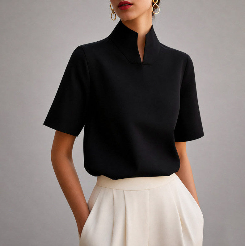 Laia | Blusa de manga corta con cuello