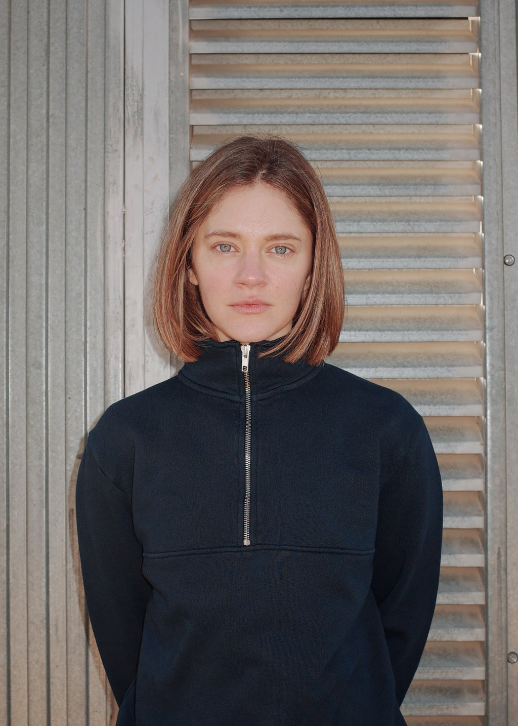 Sudadera algodón orgánico con cremallera