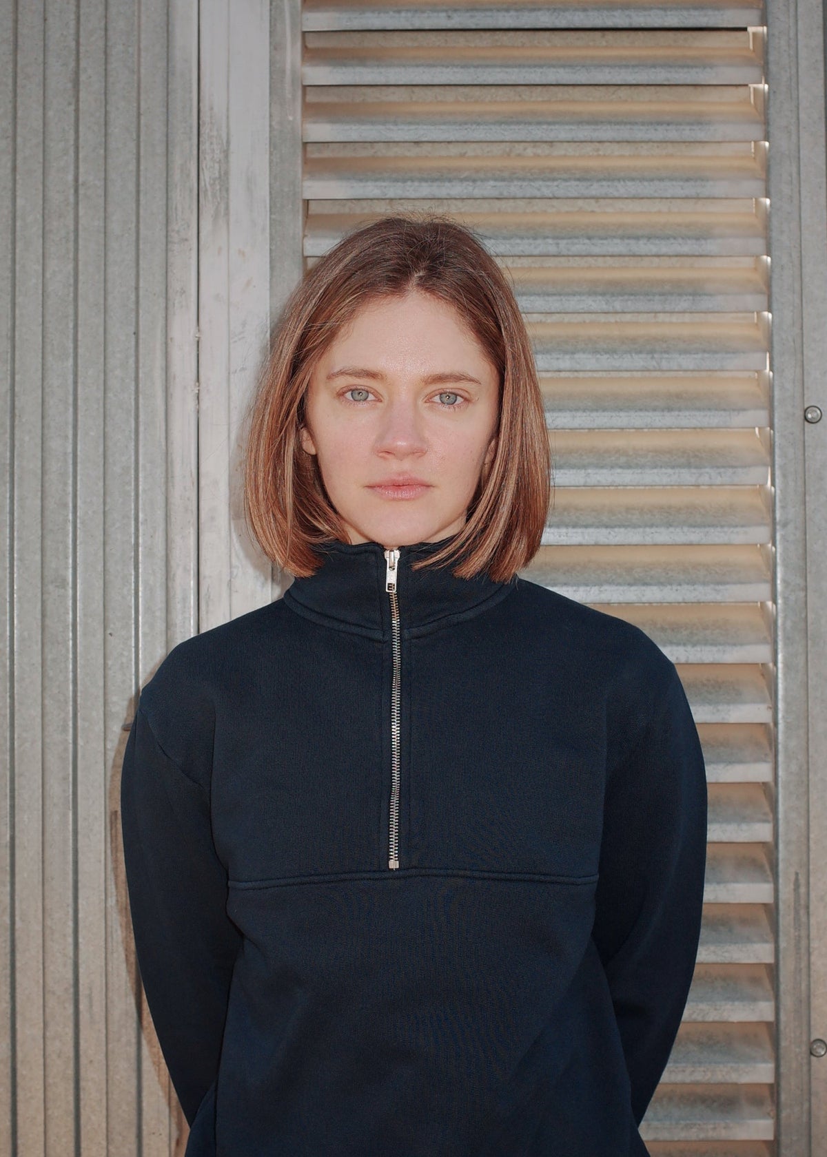 Sudadera algodón orgánico con cremallera