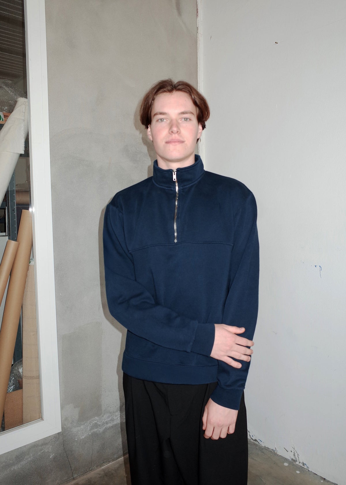 Sudadera algodón orgánico con cremallera