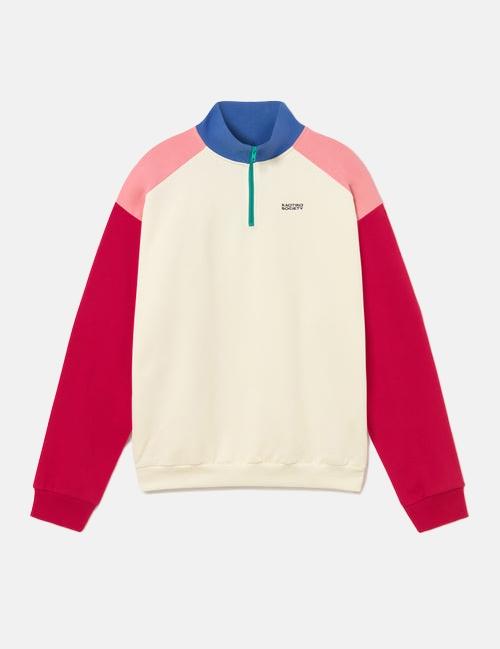 KAOTIKO AIR BREEZE Crewneck Sweatshirt - Ivory/Blue/Pink/Red