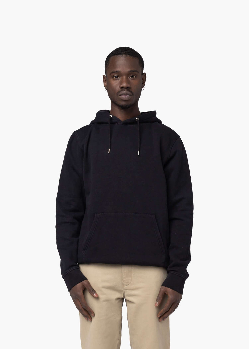 Organic cotton hooded sweatshirt