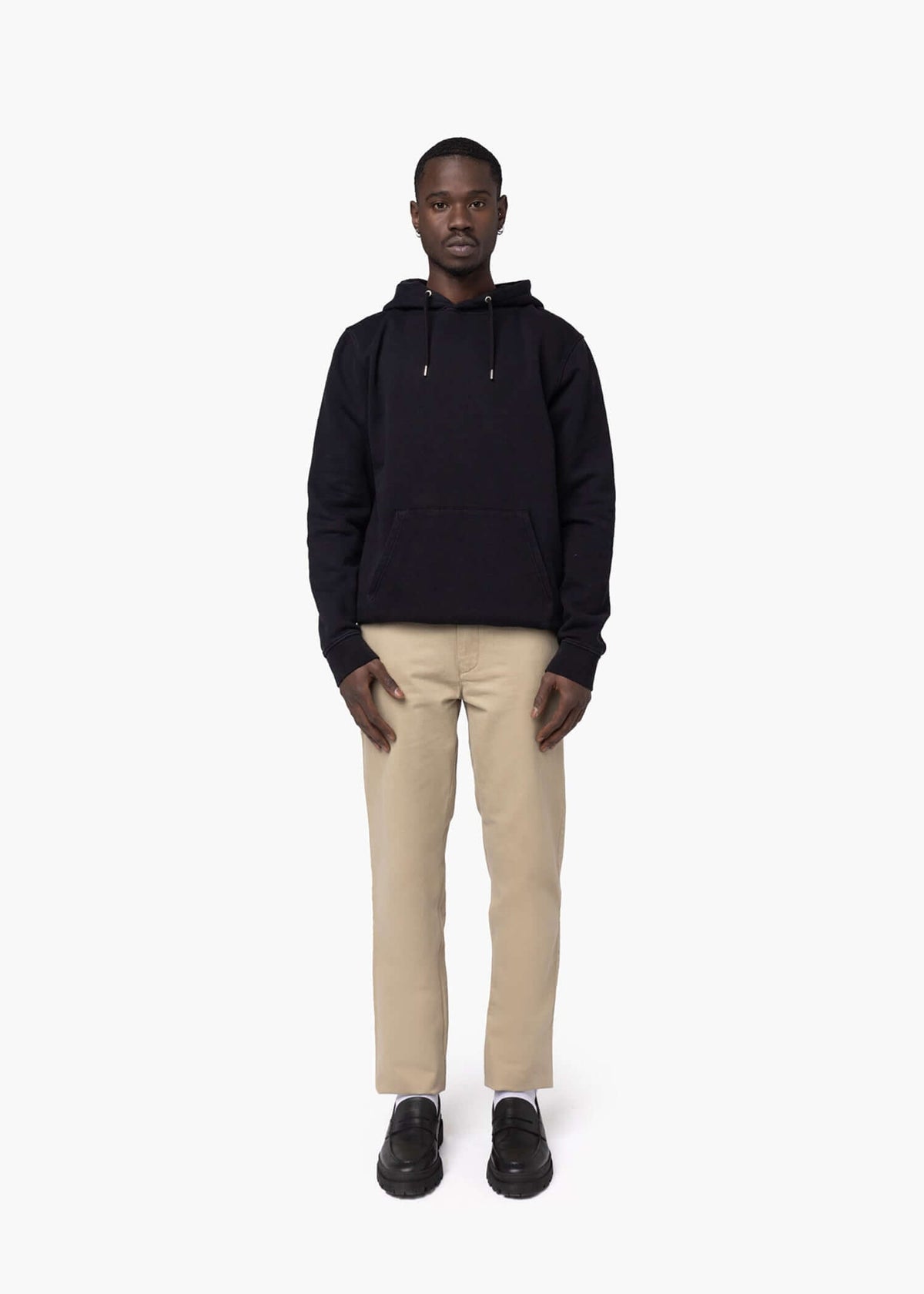 Organic cotton hooded sweatshirt