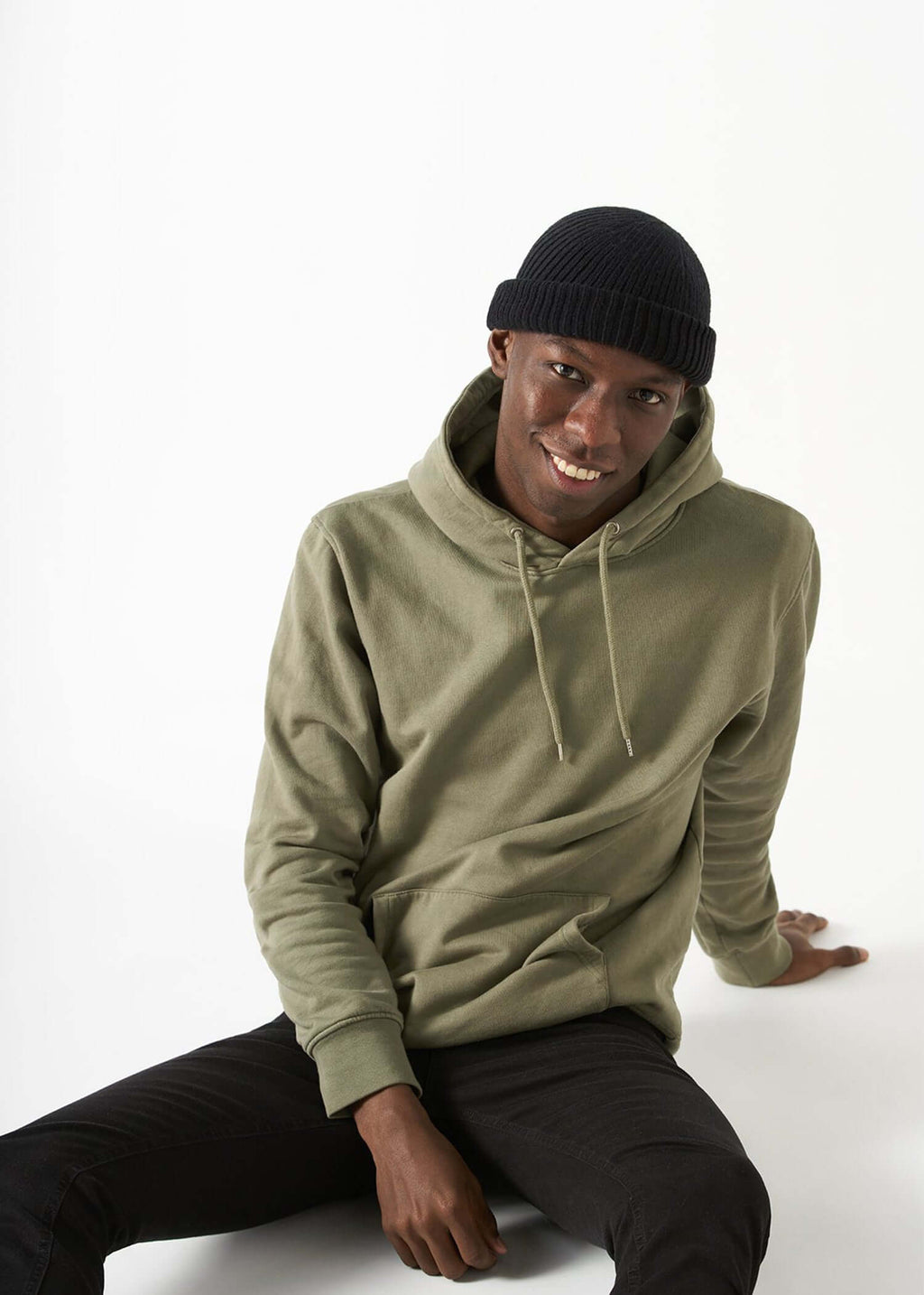 Organic cotton hooded sweatshirt