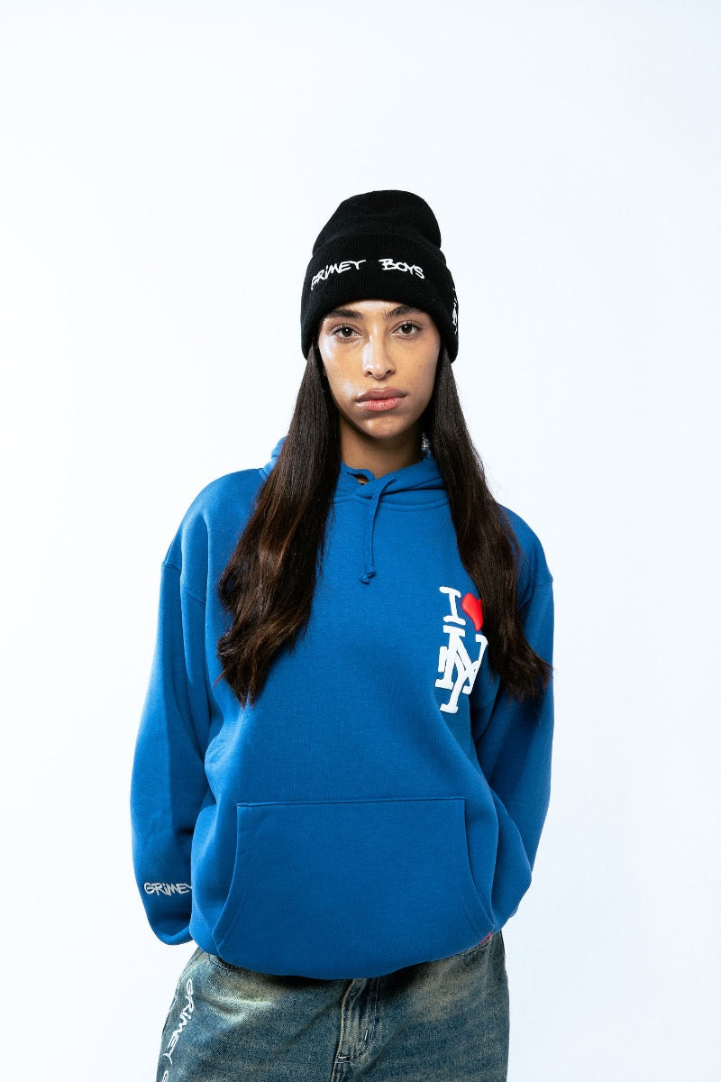 Grimey Boxy Grimey Boys Hoodie Blue