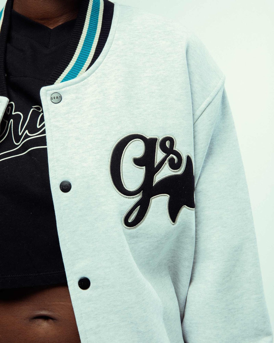 Grimey Madrid Grey Button Fleece Sweatshirt