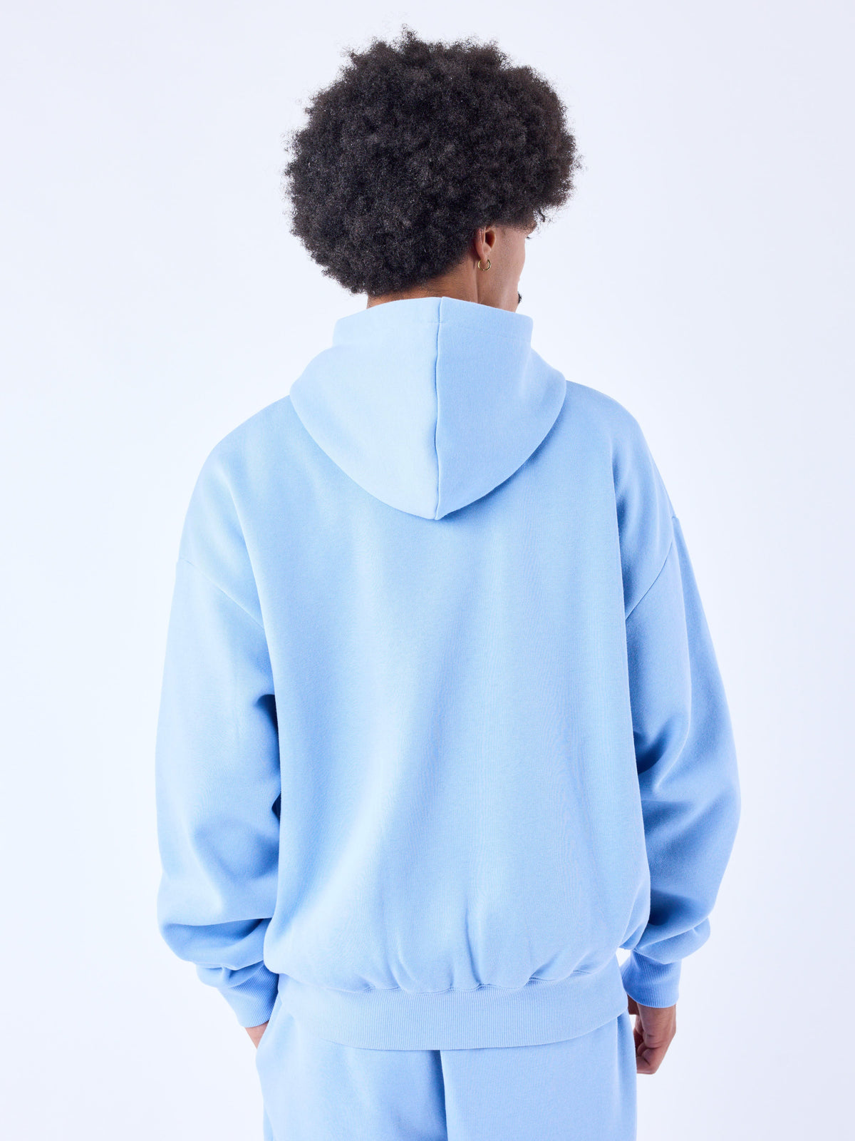 Sudadera con Capucha y Cremallera Essentials Azul Cashmere