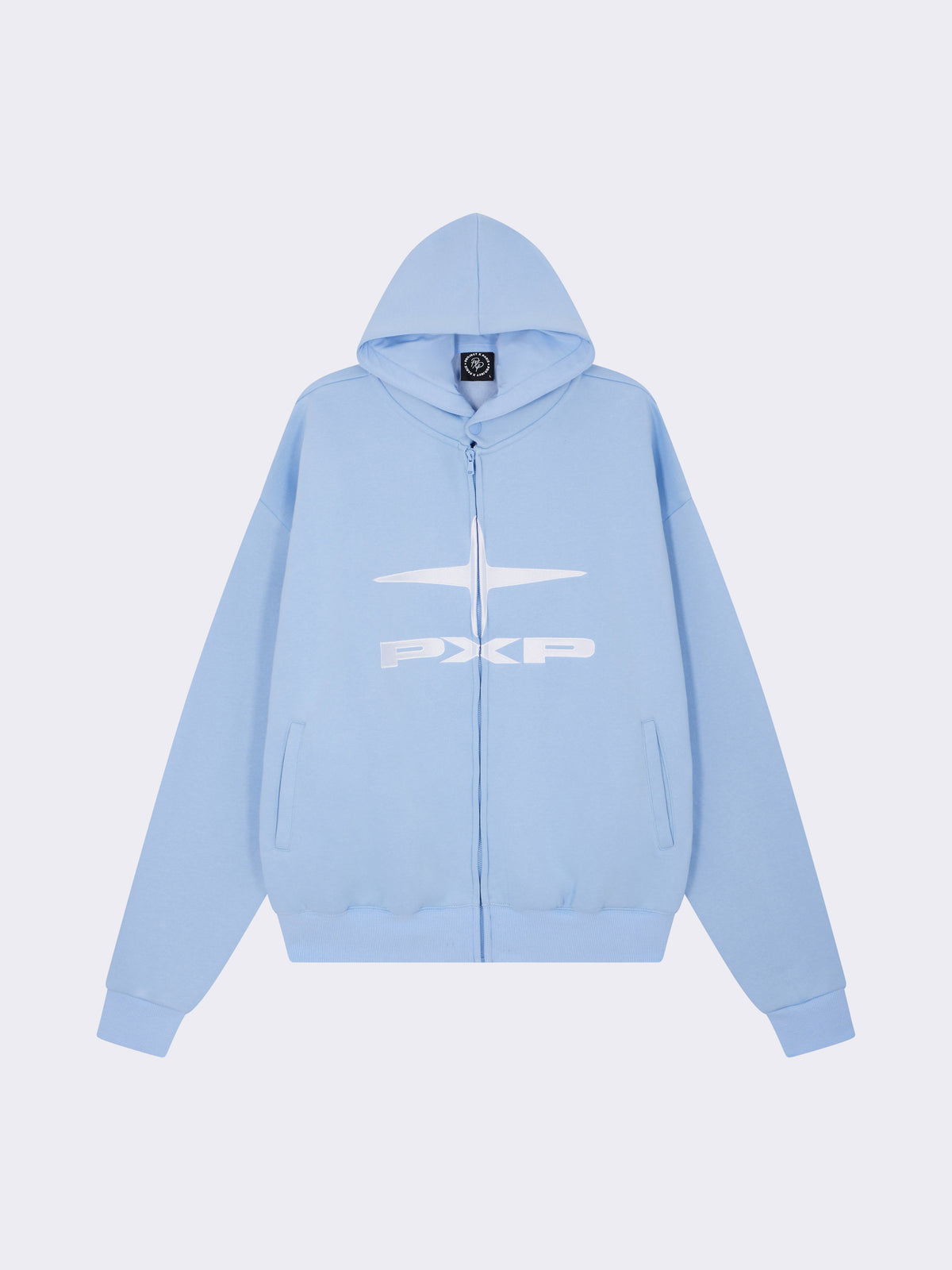 Sudadera con Capucha y Cremallera Essentials Azul Cashmere