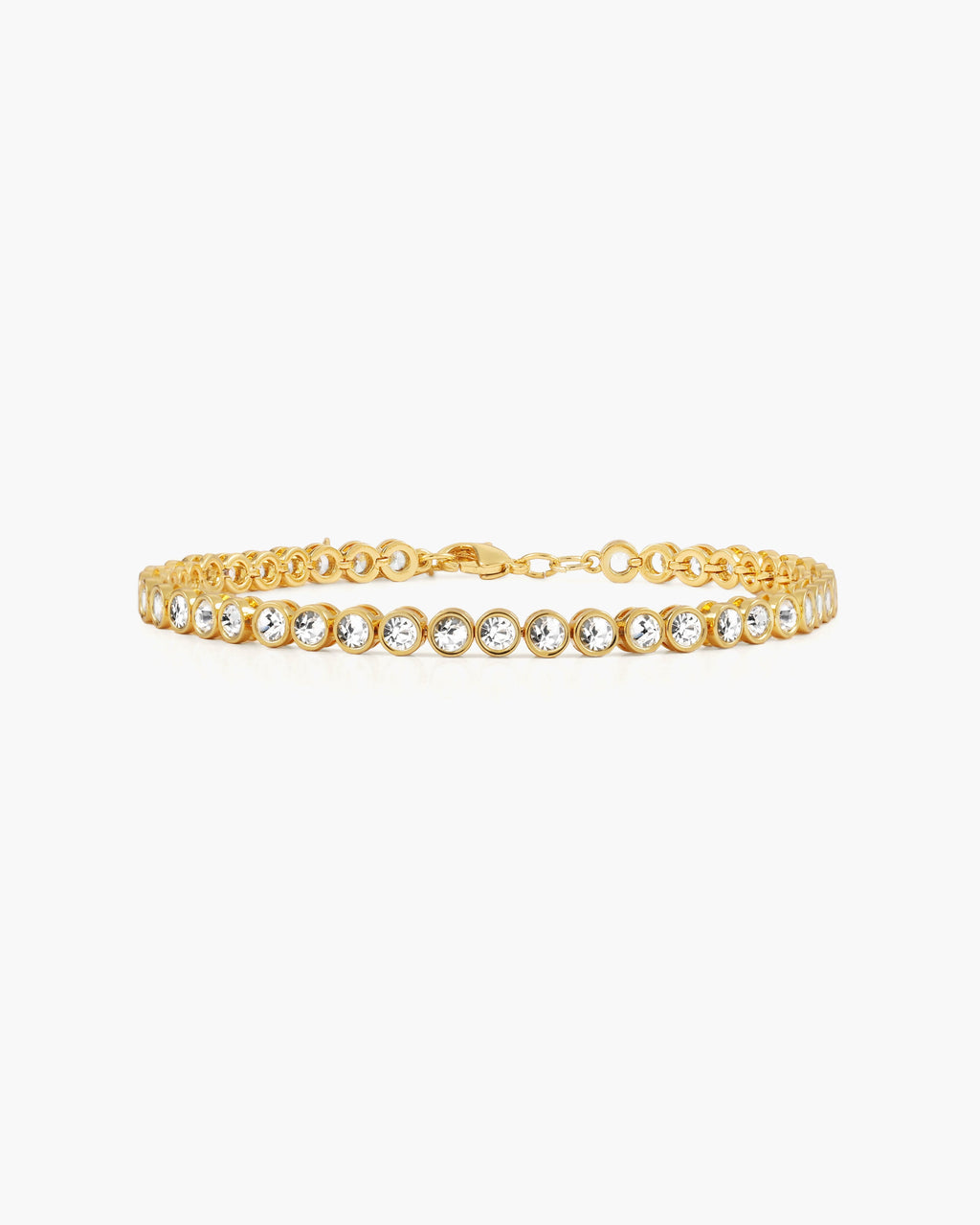 Pulsera de tenis en oro