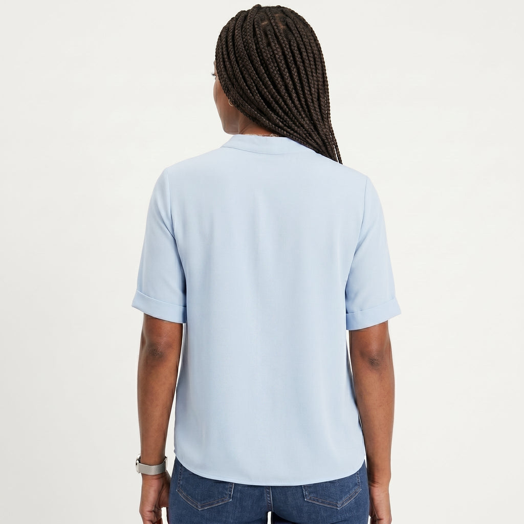 Celia - Blusa Fluida con Escote en V