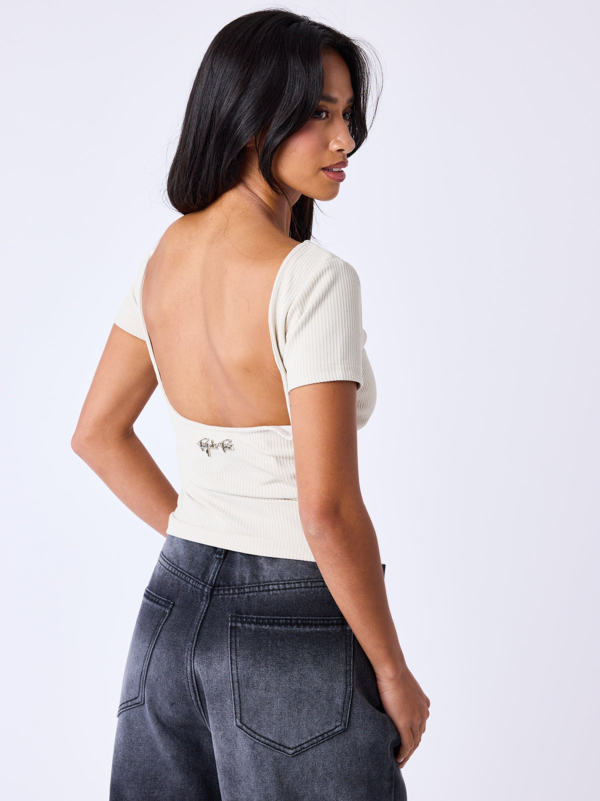 Lily Grey Beige Top