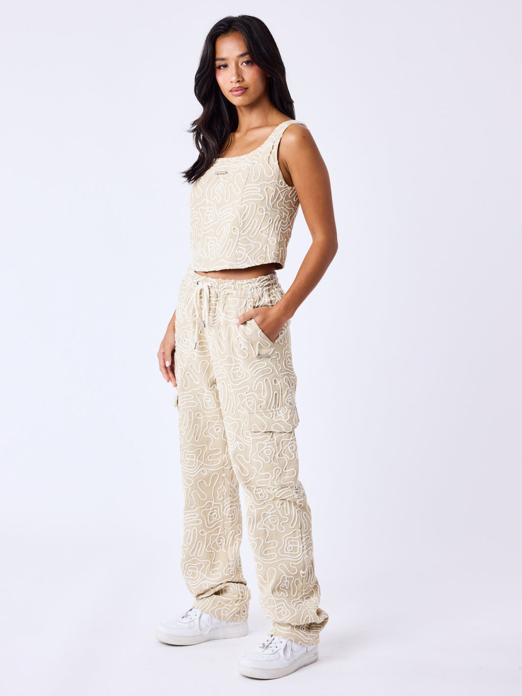 Beige Nazca Top