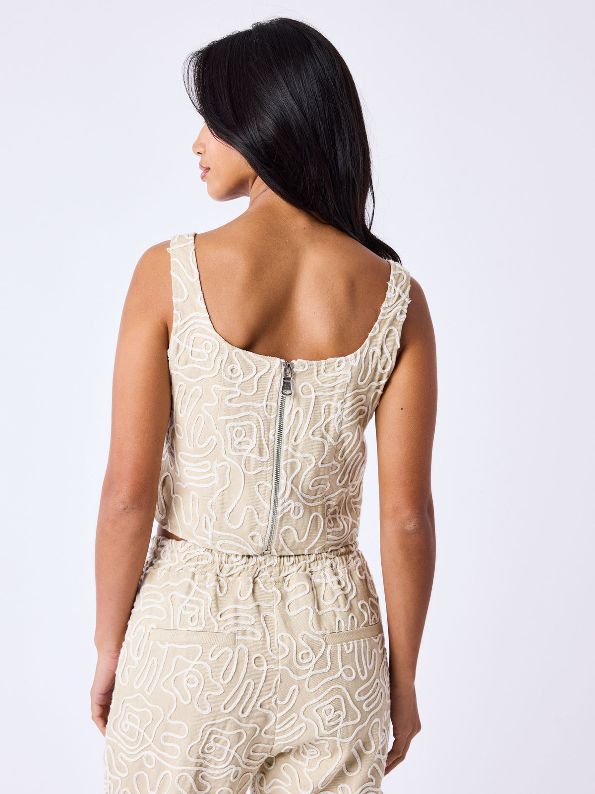 Beige Nazca Top